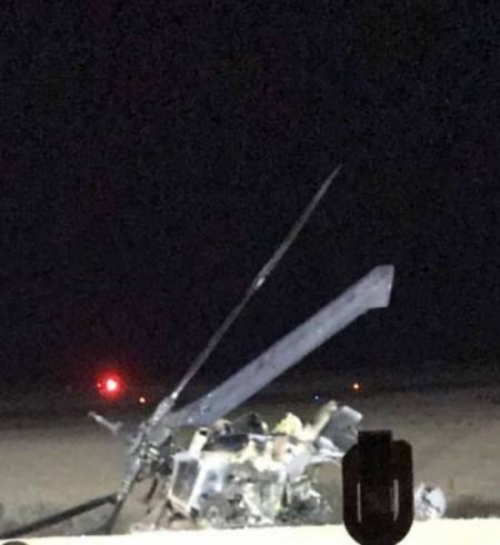  مقتل طيار إسرائيلي وإصابة خطيرة لآخر بتحطم مروحيتهم في النقب